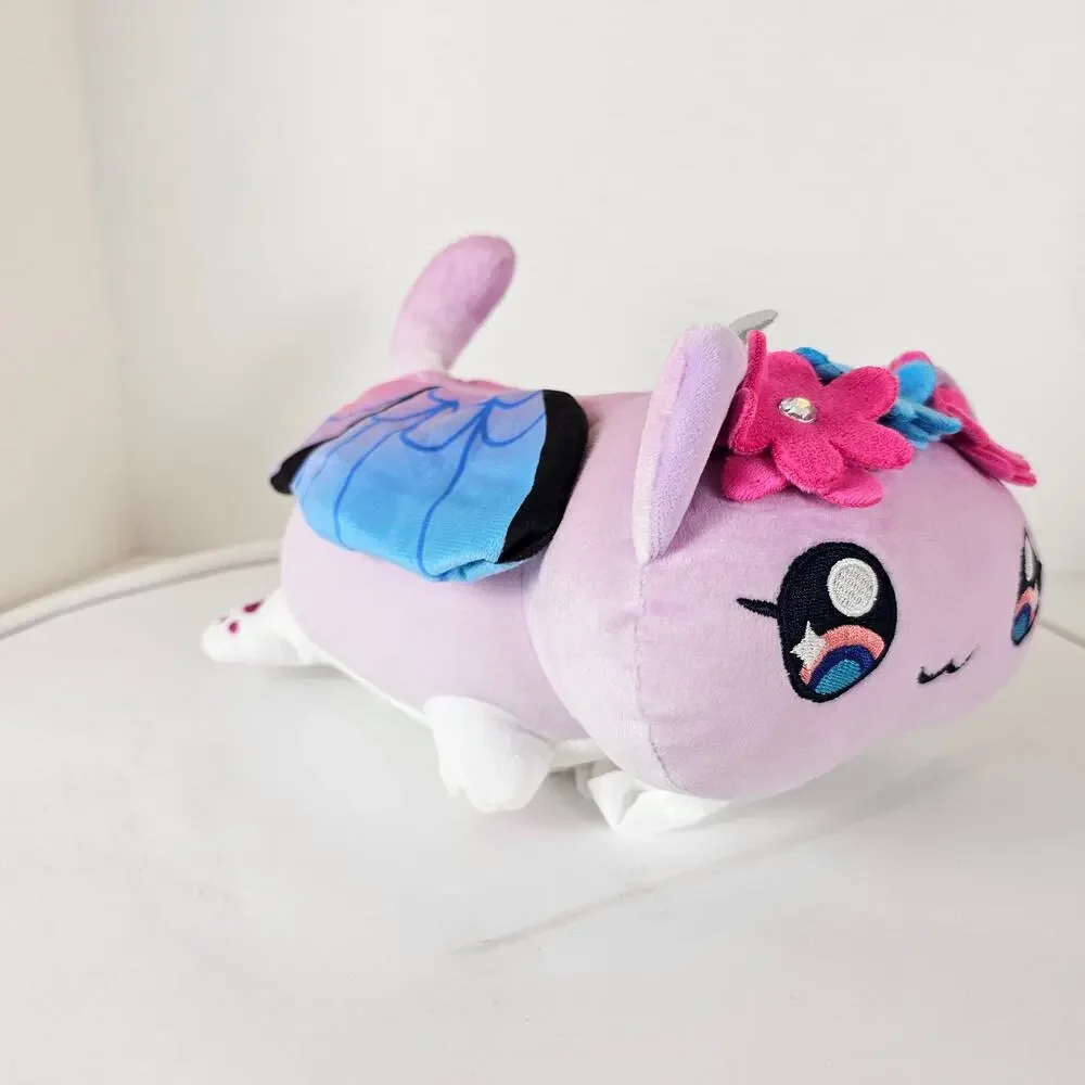 Kawaii Butterfly Unicorn Cat Plush Pillow Stuffed Animal 10” Soft Toy Purple